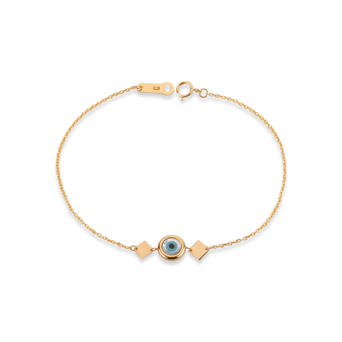 دستبند زنجير طلا  کد BMR279