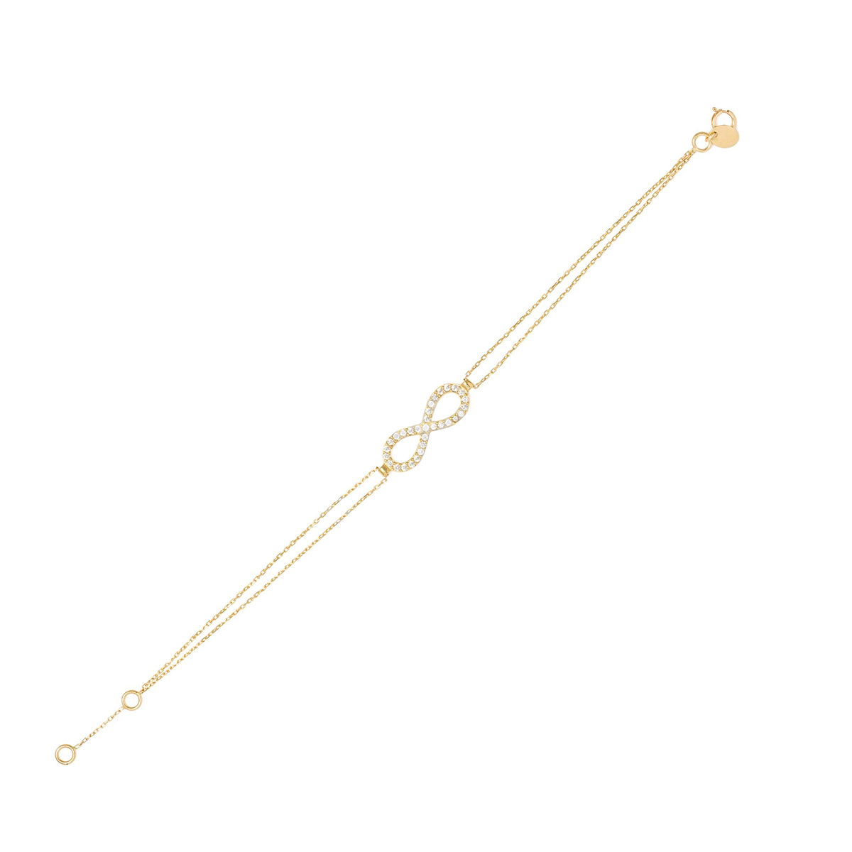 دستبند زنجير طلا  کد BMOH021