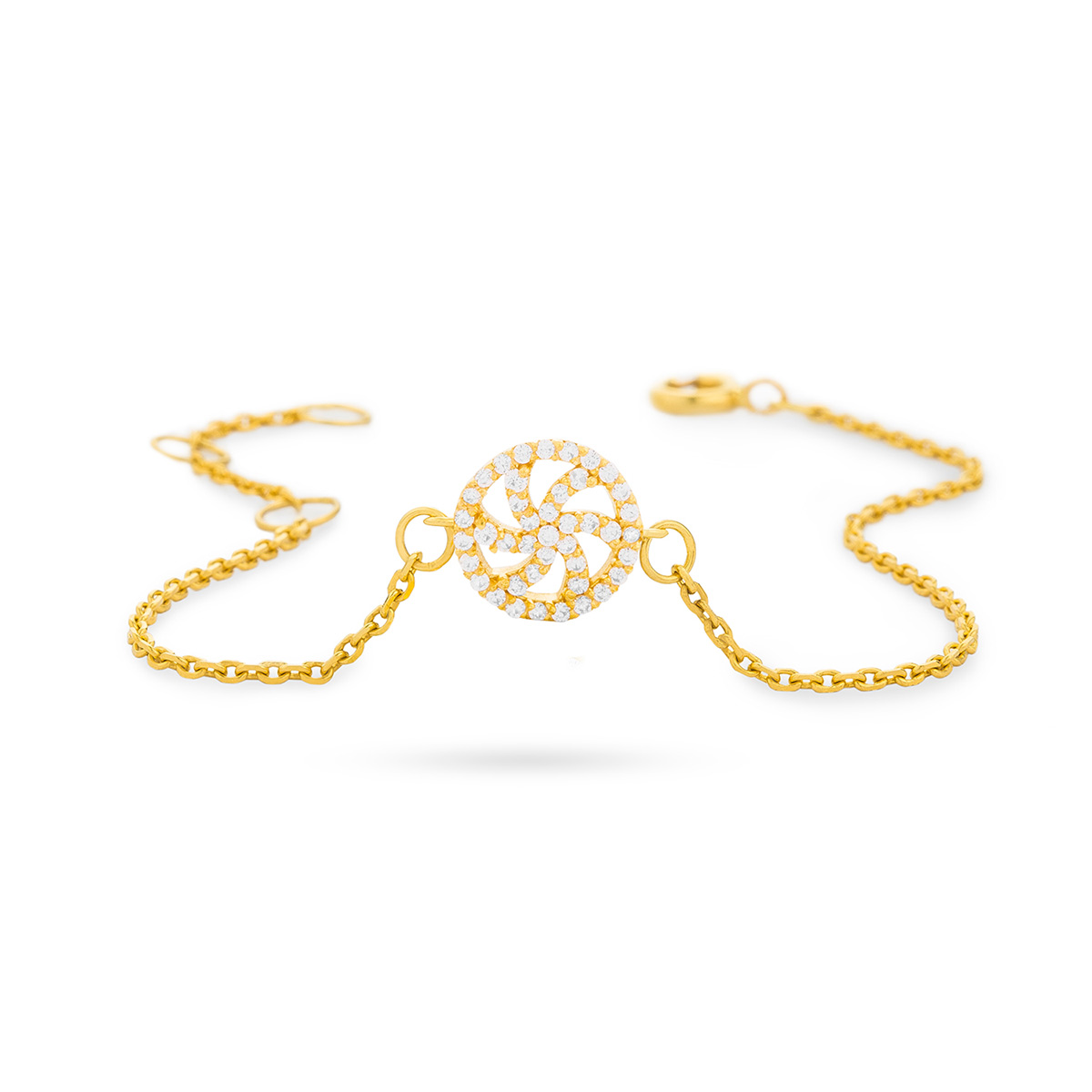 دستبند زنجير طلا  کد BM289