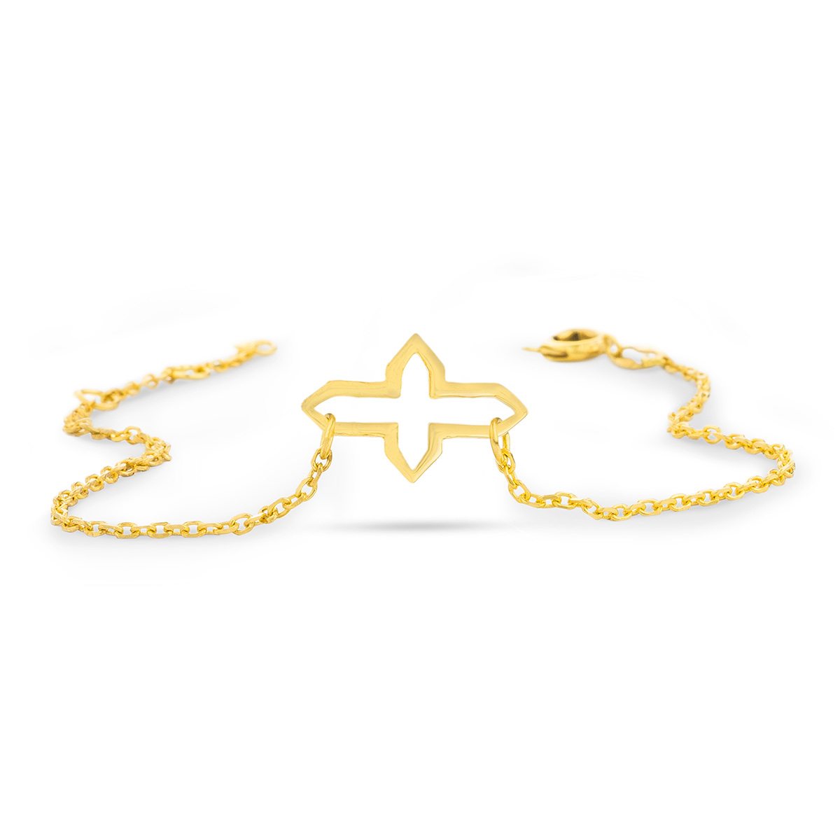 دستبند زنجير طلا  کد BMH043