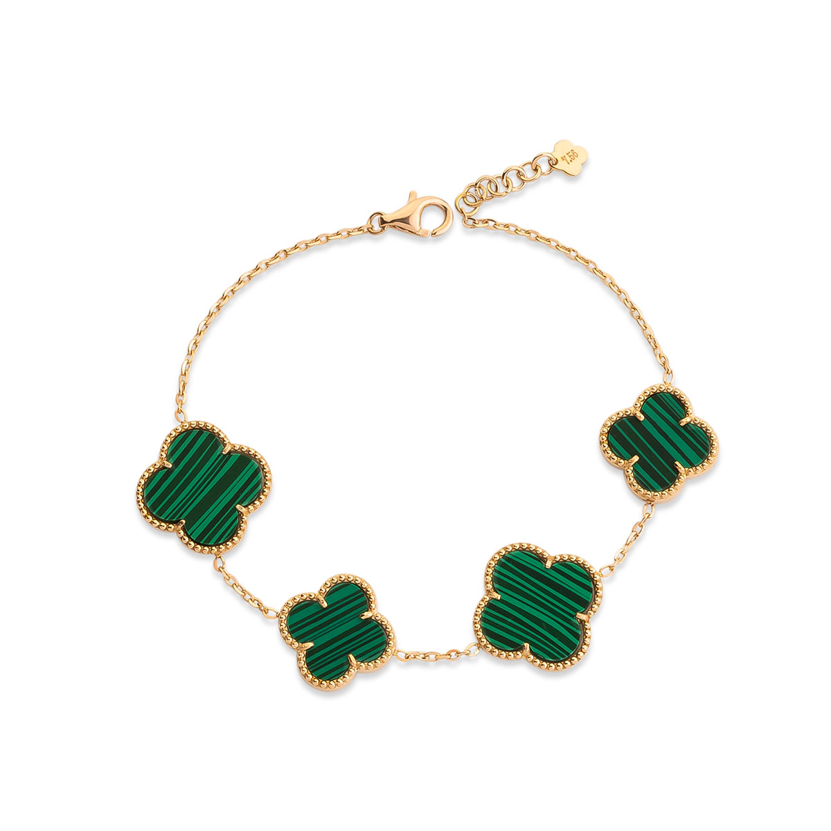 دستبند زنجير طلا  کد BMR260