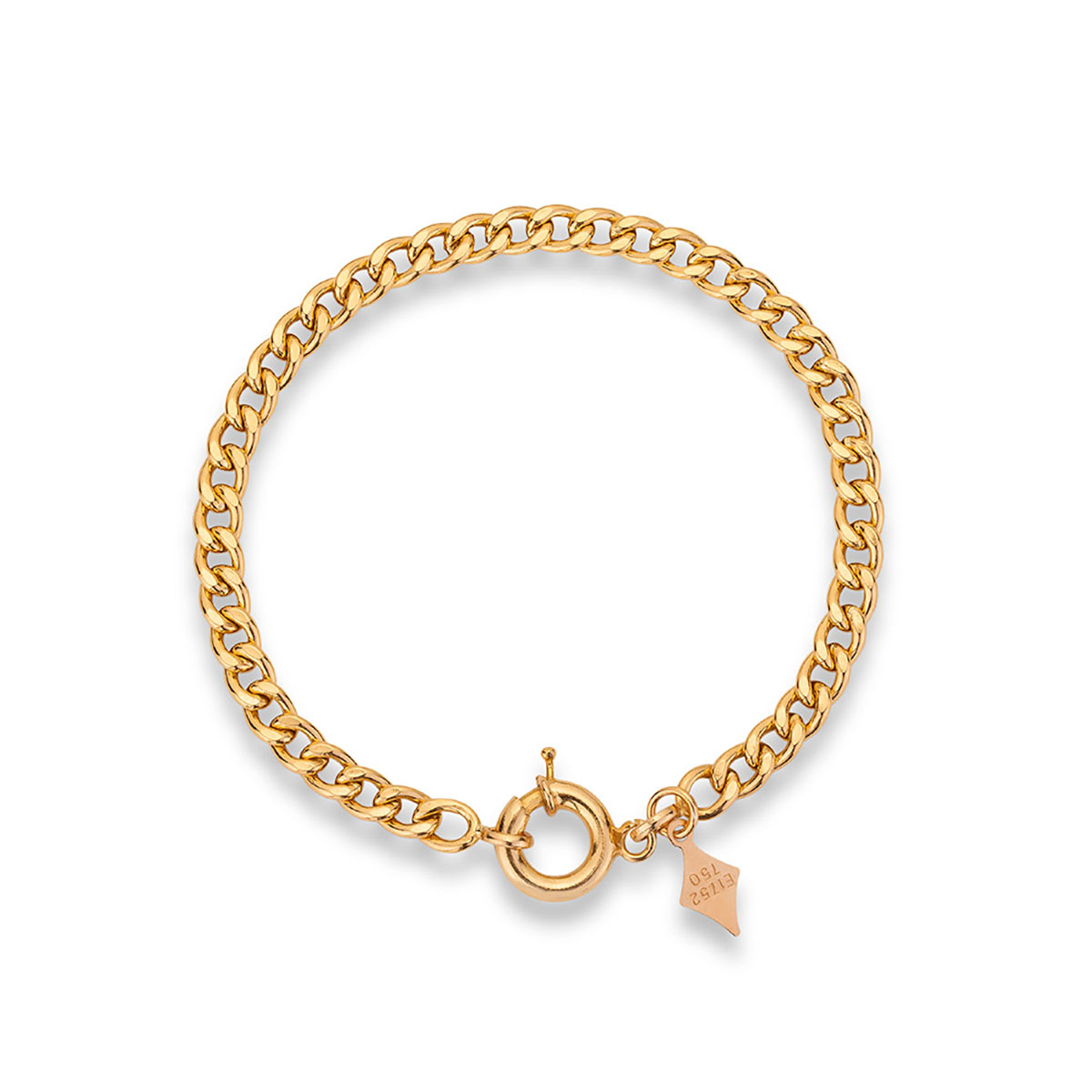 دستبند زنجير طلا  کد BMR462