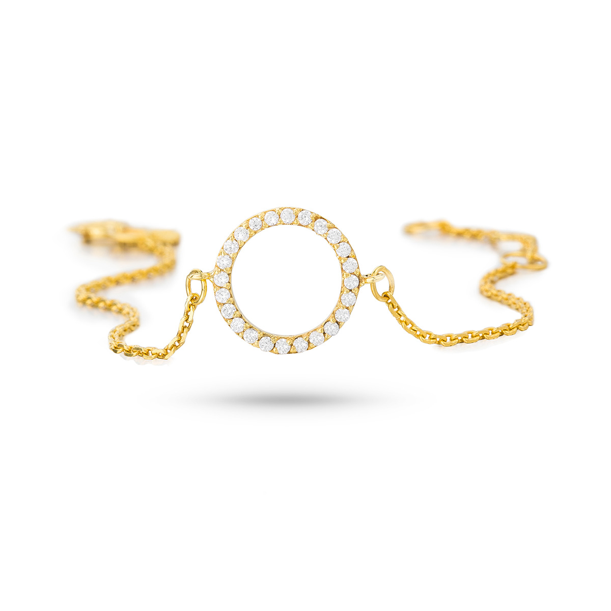 دستبند زنجير طلا  کد BM123