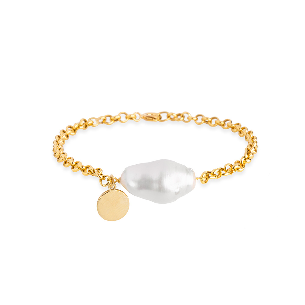 دستبند زنجير طلا  کد BT095