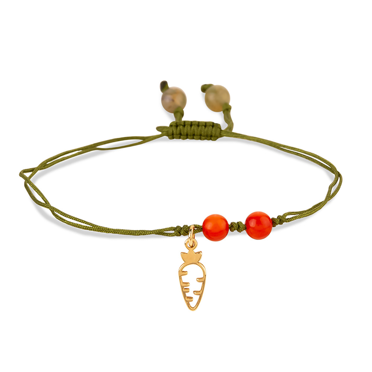 دستبند نخی هویج کد BSH416