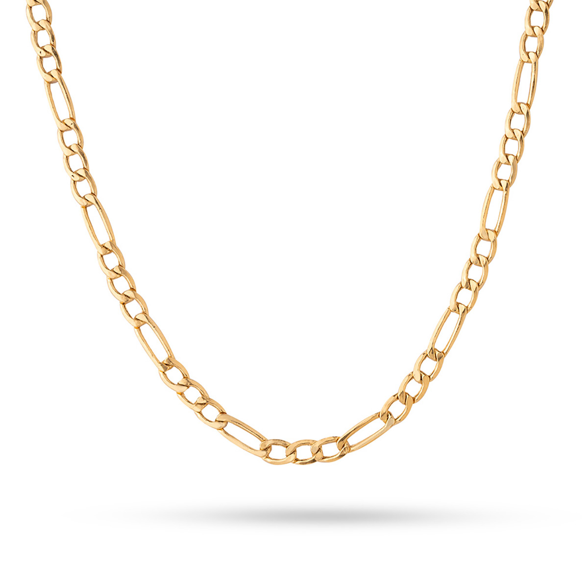 گردنبند فیگارو تخت ساده کد NMR502