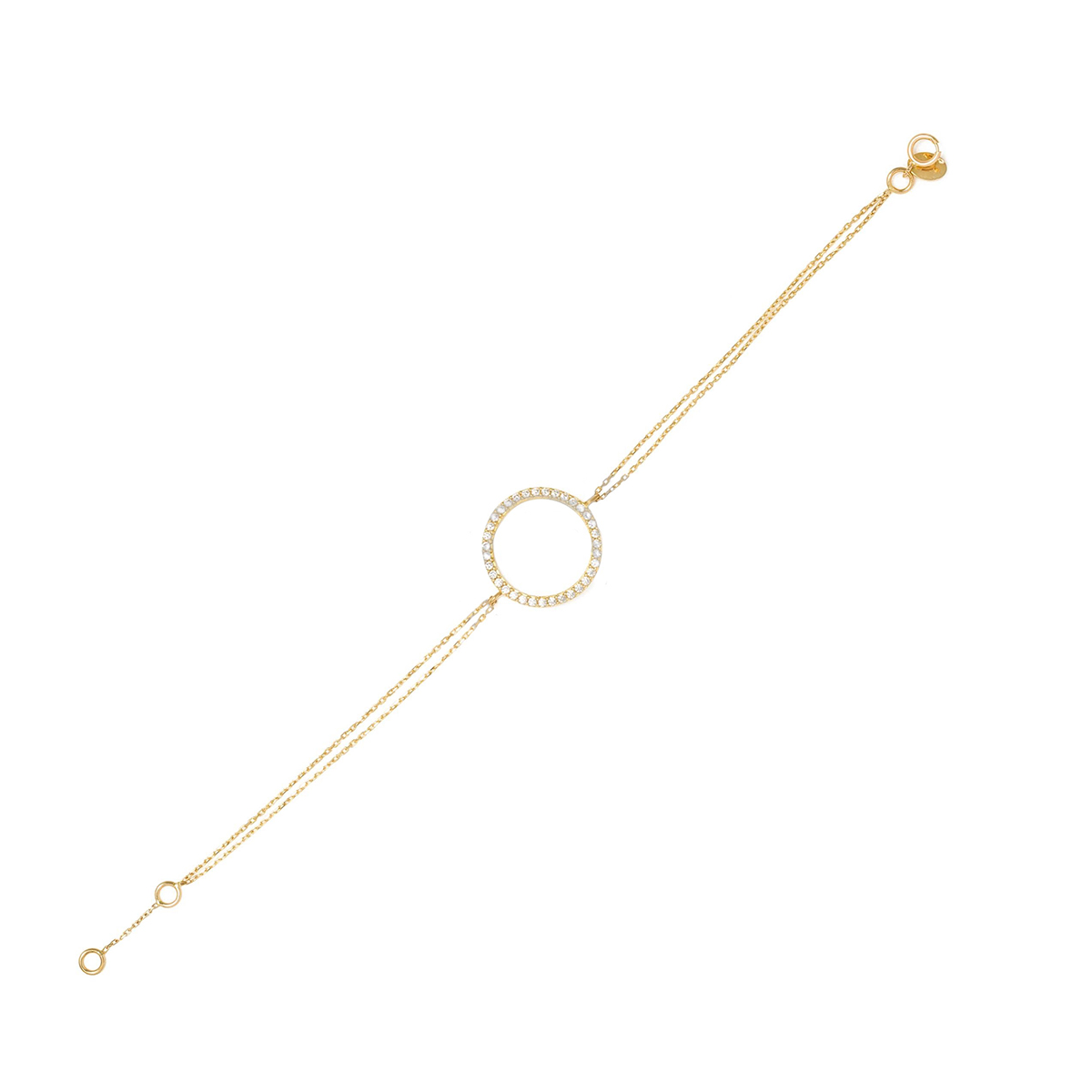 دستبند زنجير طلا  کد BMOH017