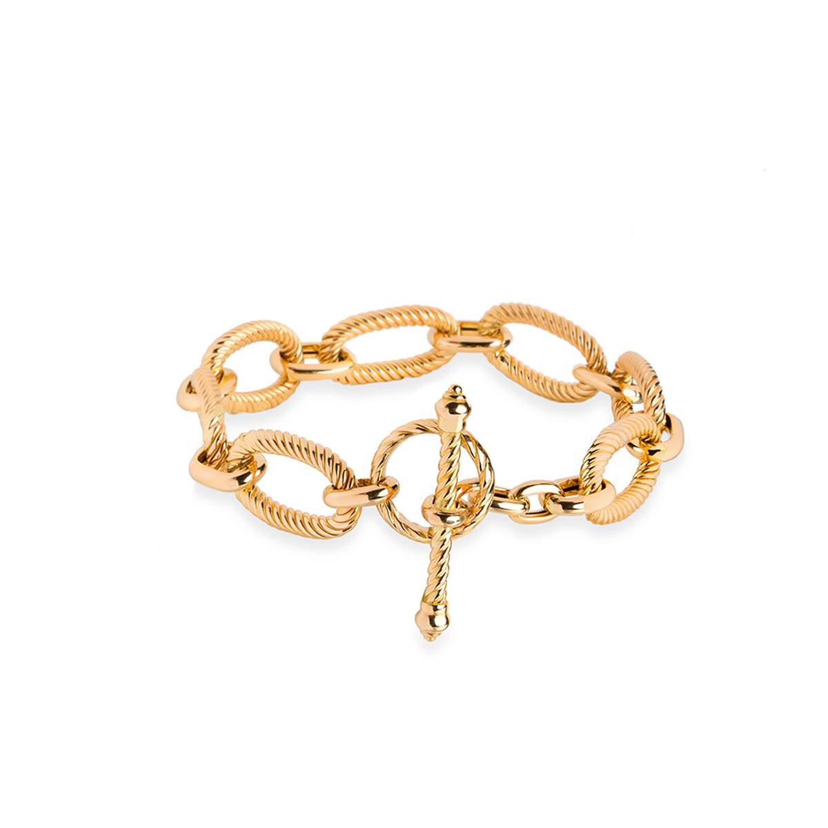 دستبند زنجير طلا  کد BMR046