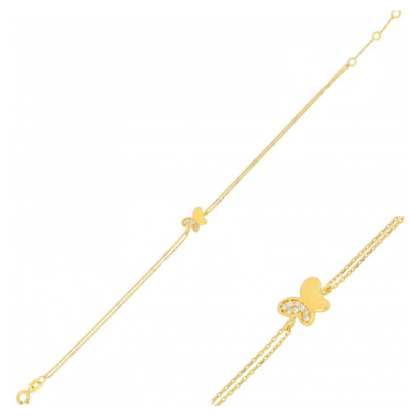 دستبند زنجير طلا  کد RSB-1031