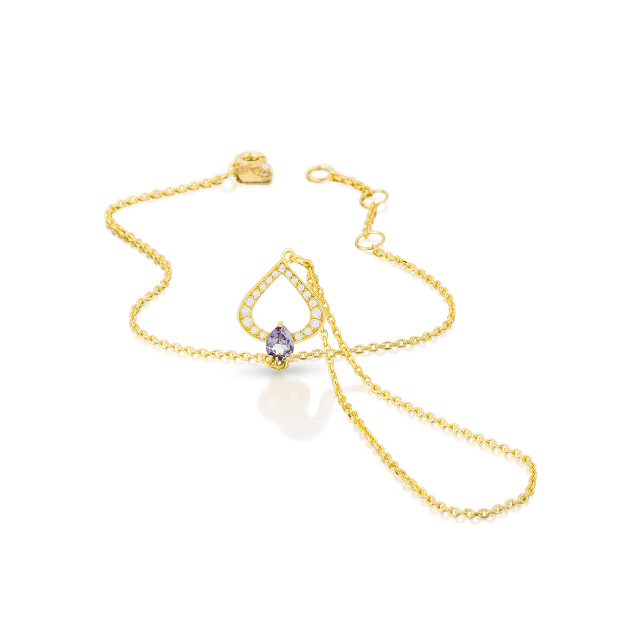 دستبند زنجير طلا  کد BM165