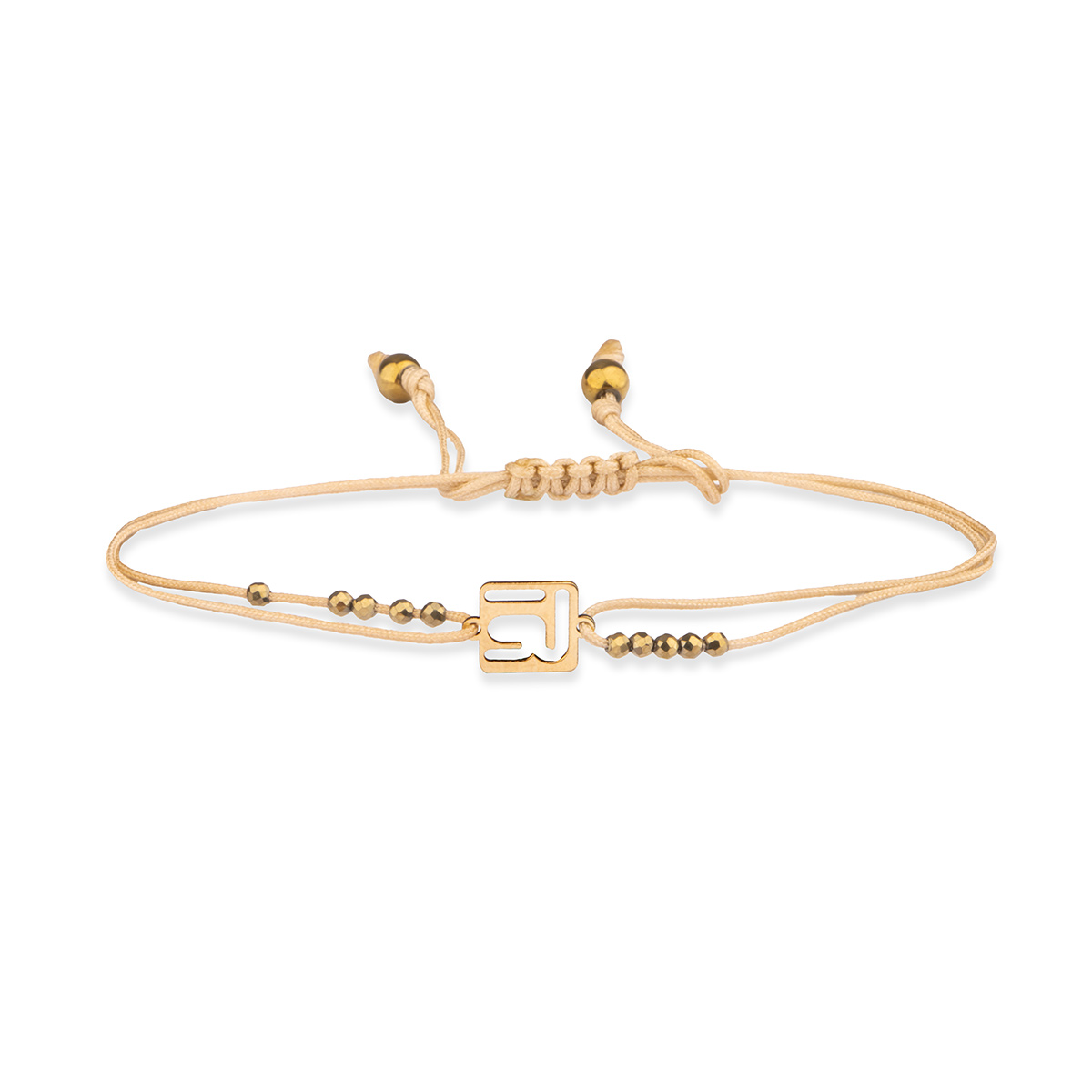 دستبند نخی مربع لیزری کد LMB061