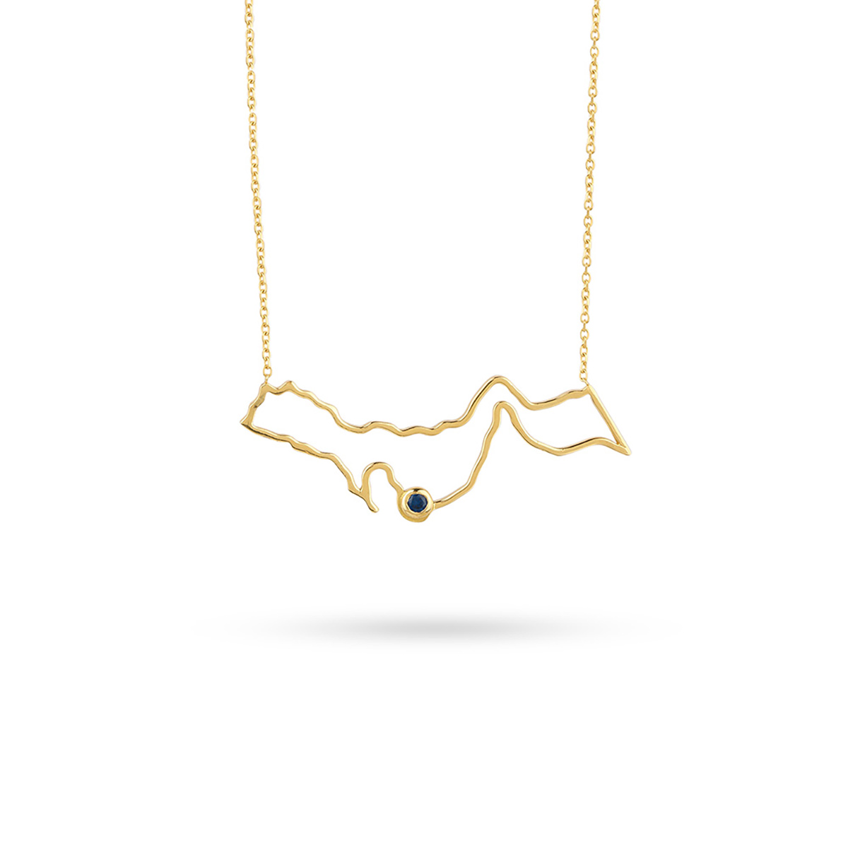 گردنبند خلیج فارس تو خالی کد NM511