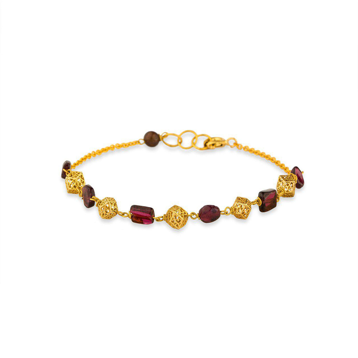 دستبند زنجير طلا  کد BT034