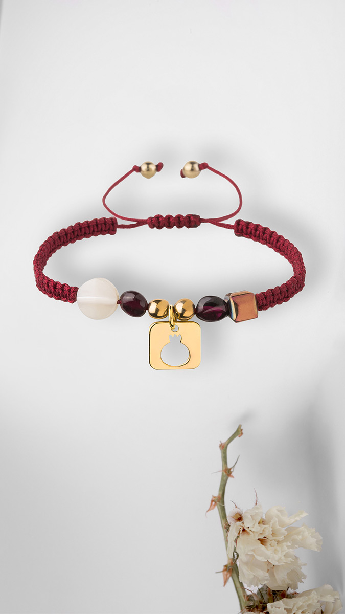 دستبند سنگی  کد BSH208