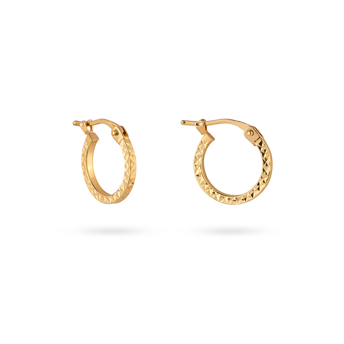 گوشواره دایره حلقه طرح دار متوسط کد EMR174