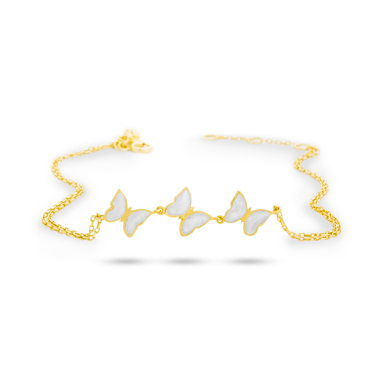 دستبند زنجير طلا  کد BM374