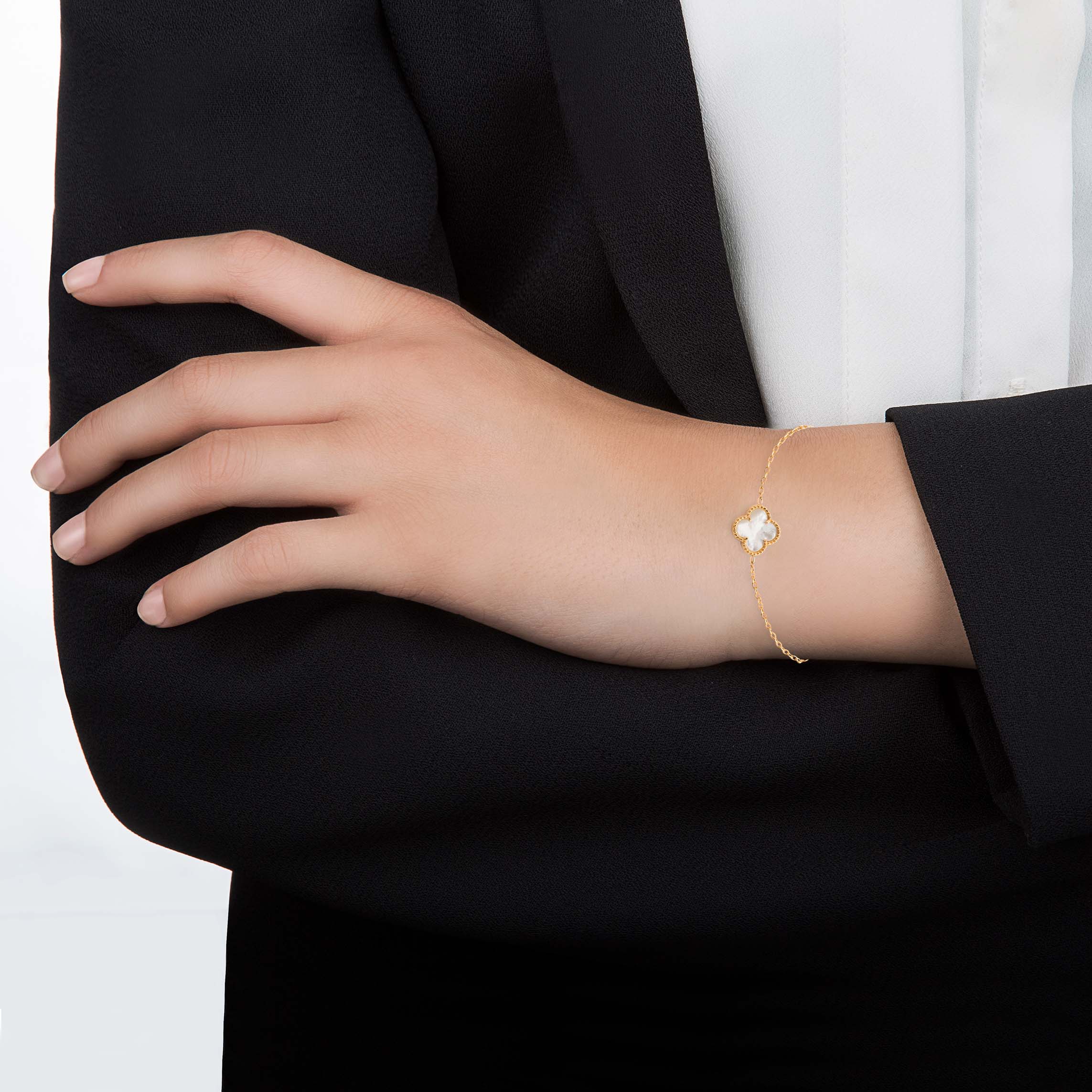 دستبند زنجير طلا  کد BMR099