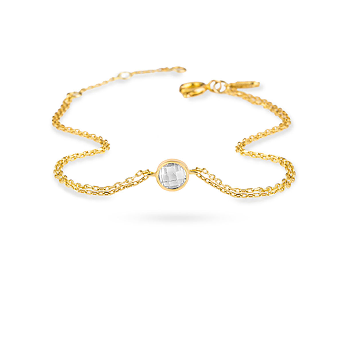 دستبند زنجير طلا  کد RSB-1488