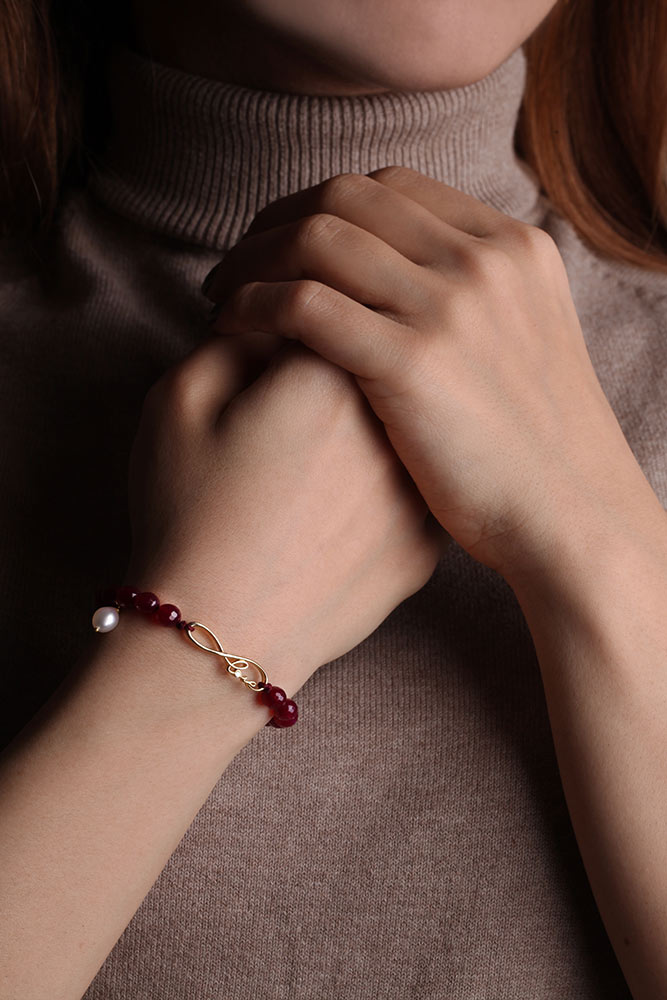 دستبند سنگی  کد BSH011