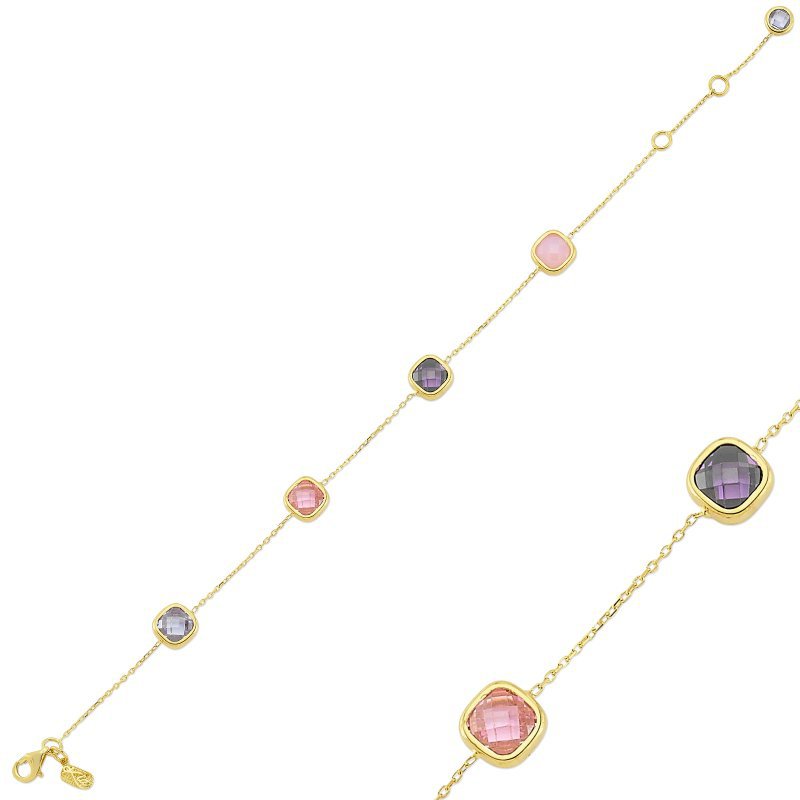 دستبند زنجير طلا  کد MRCB-13