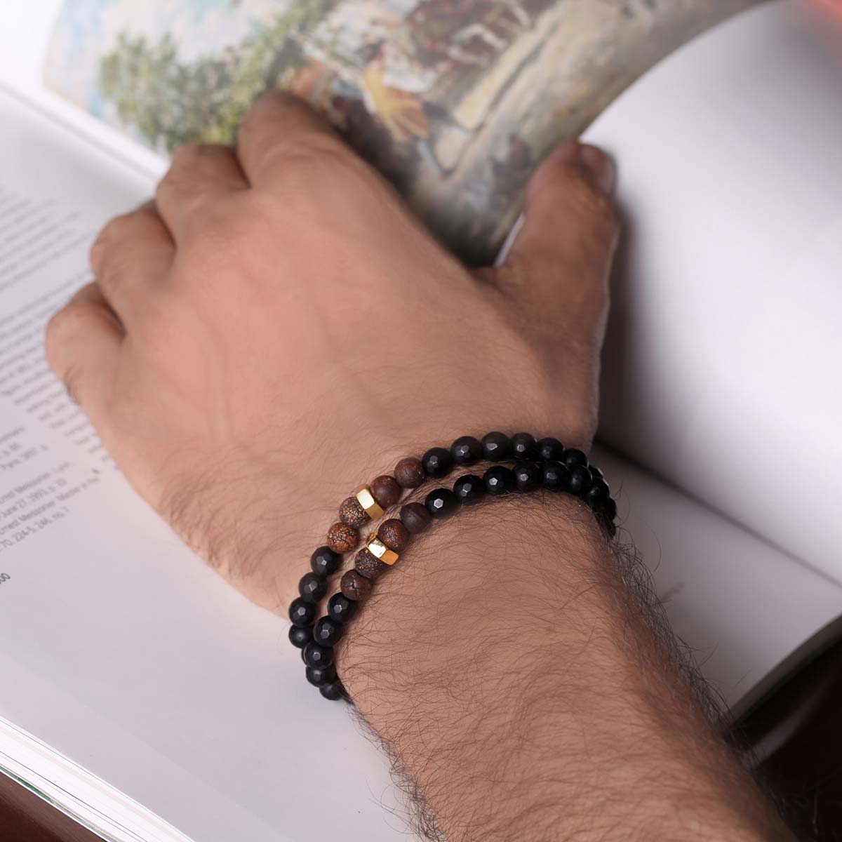 دستبند سنگی  کد BSH018