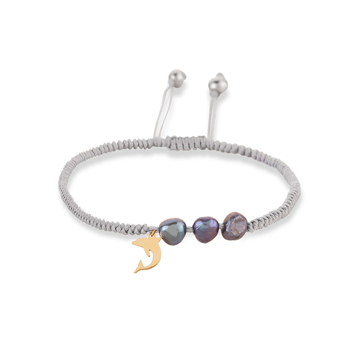 دستبند سنگی دلفین کد BSH421