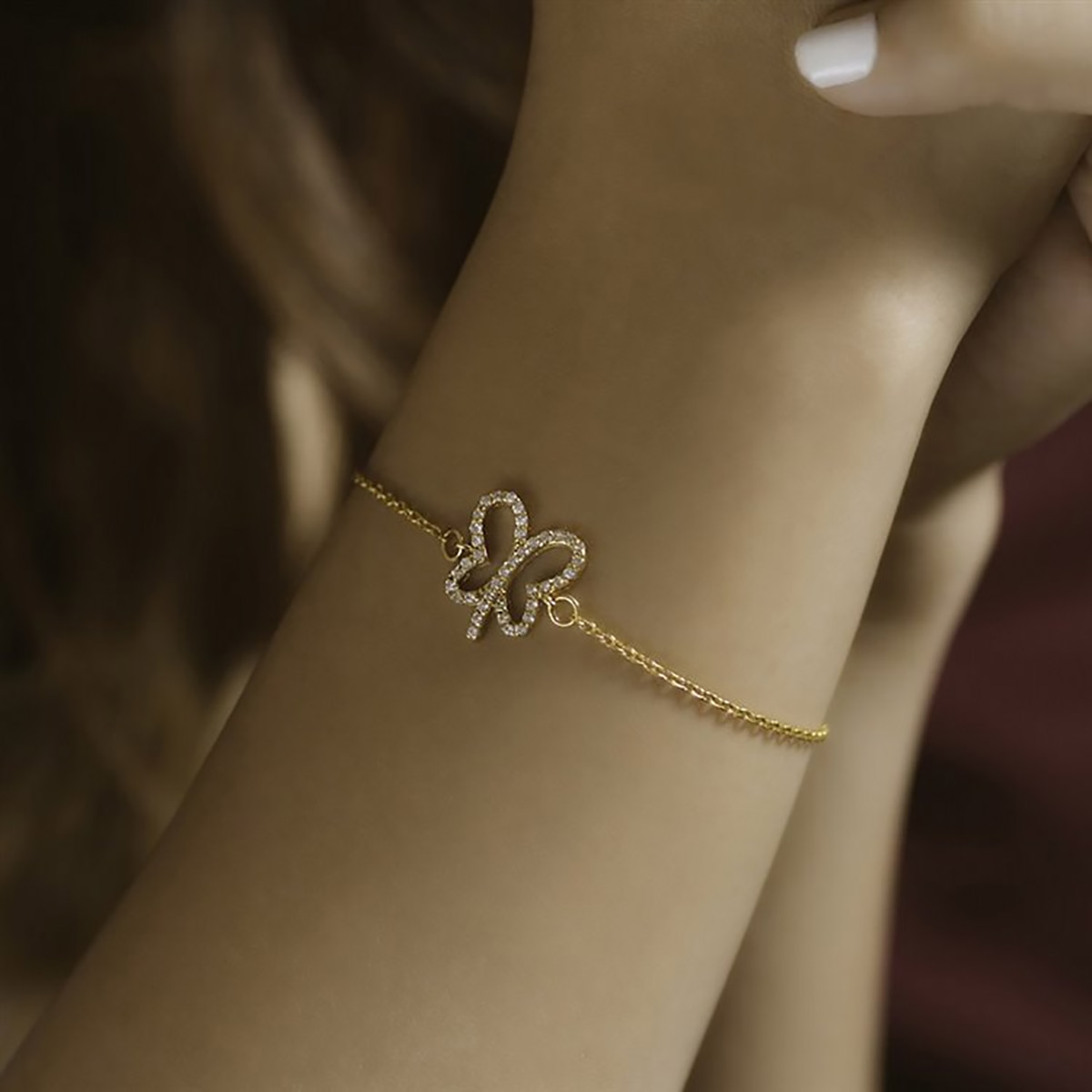 دستبند زنجير طلا  کد BM151