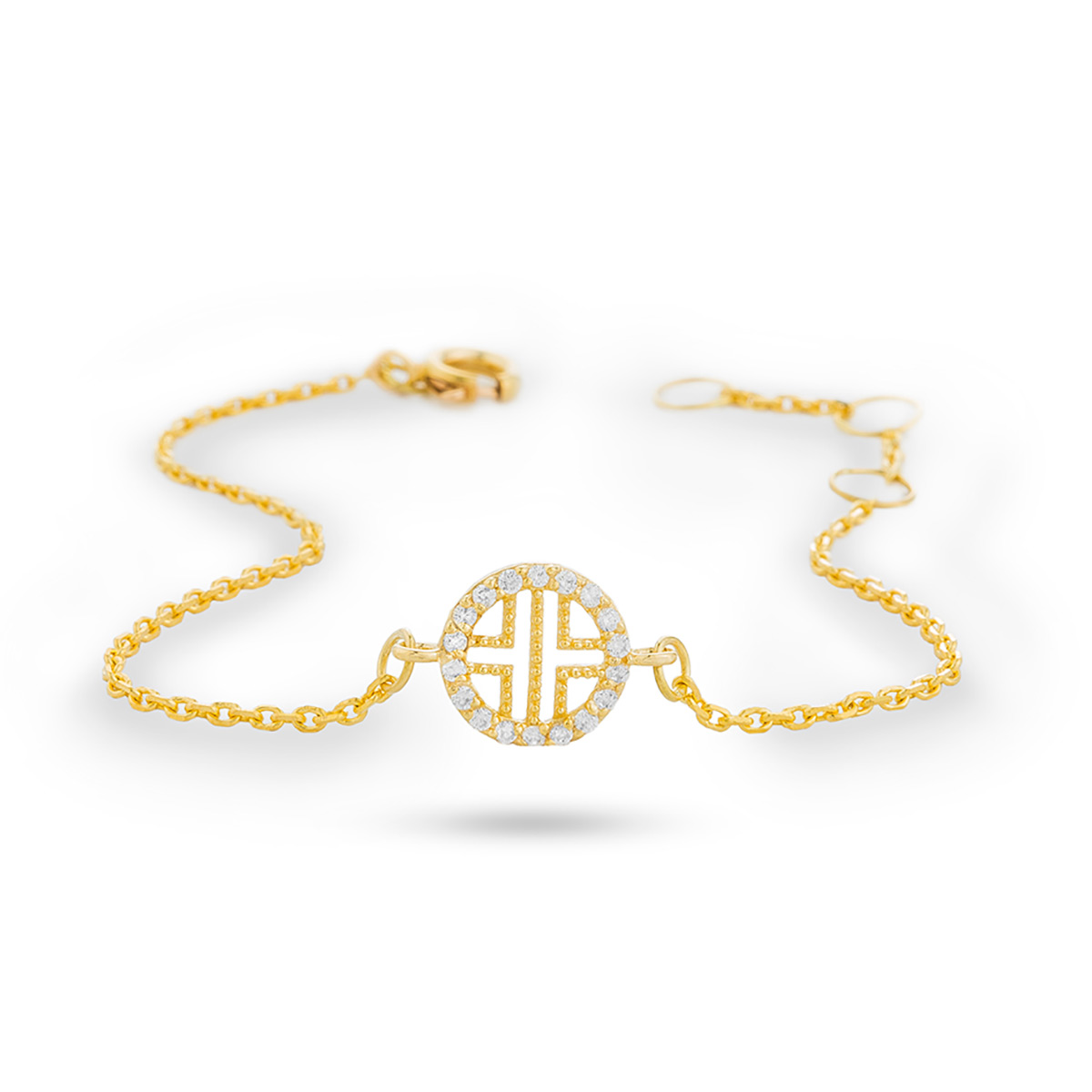 دستبند زنجير طلا  کد BM146