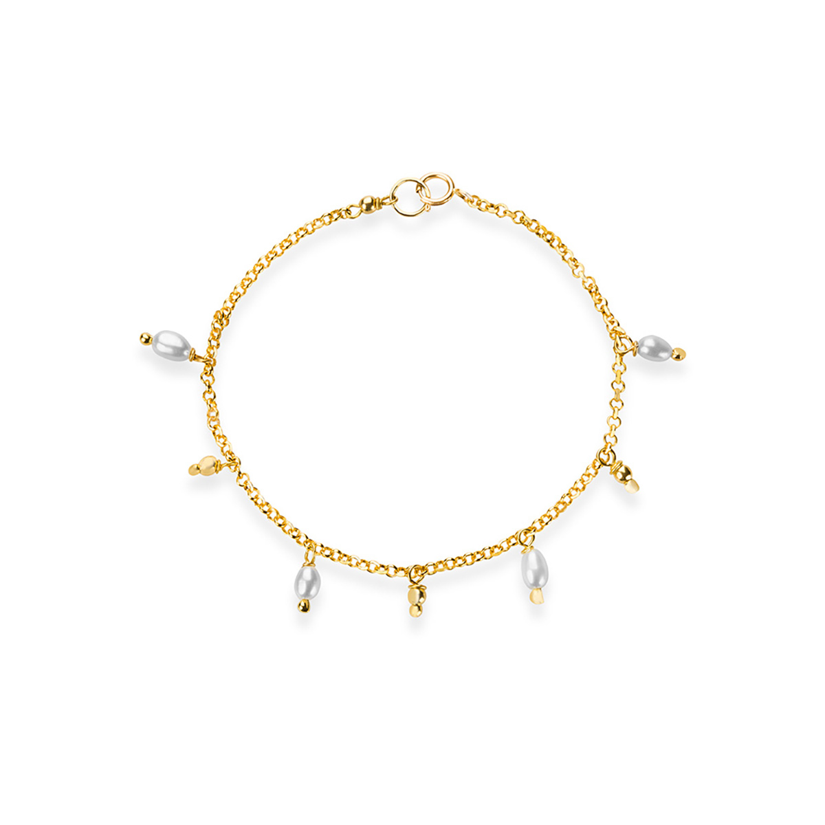 دستبند زنجير طلا  کد BT100