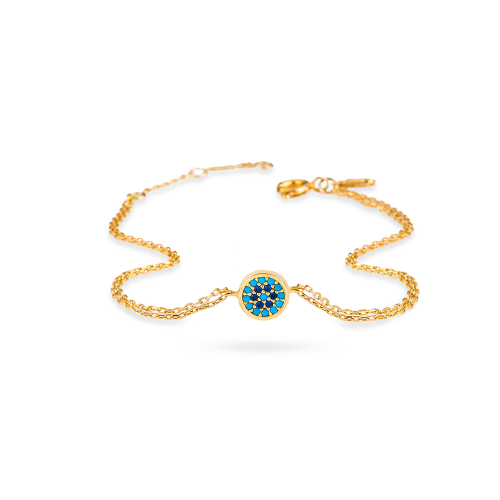 دستبند زنجير طلا  کد RSB-1005