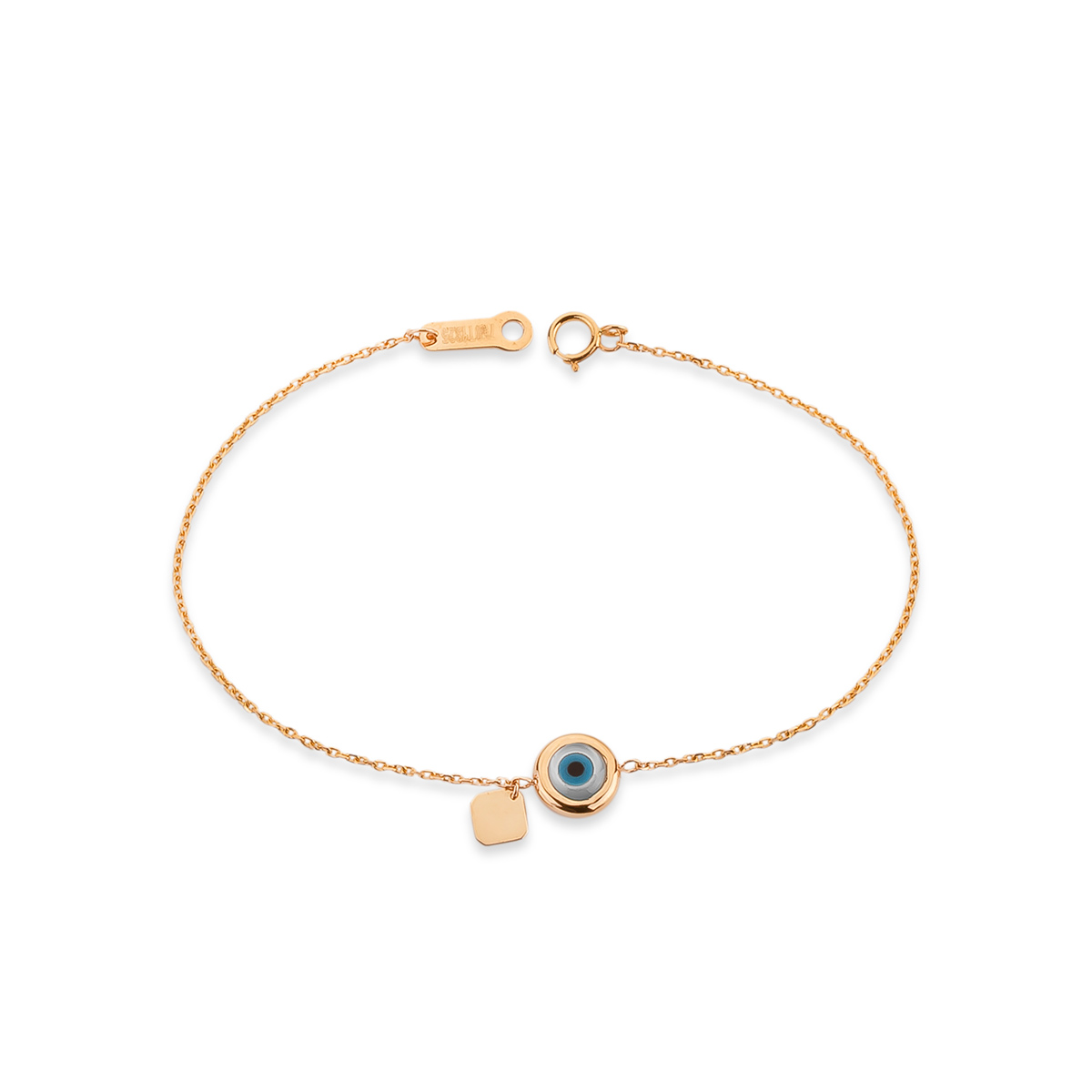 دستبند زنجير طلا  کد BMR278