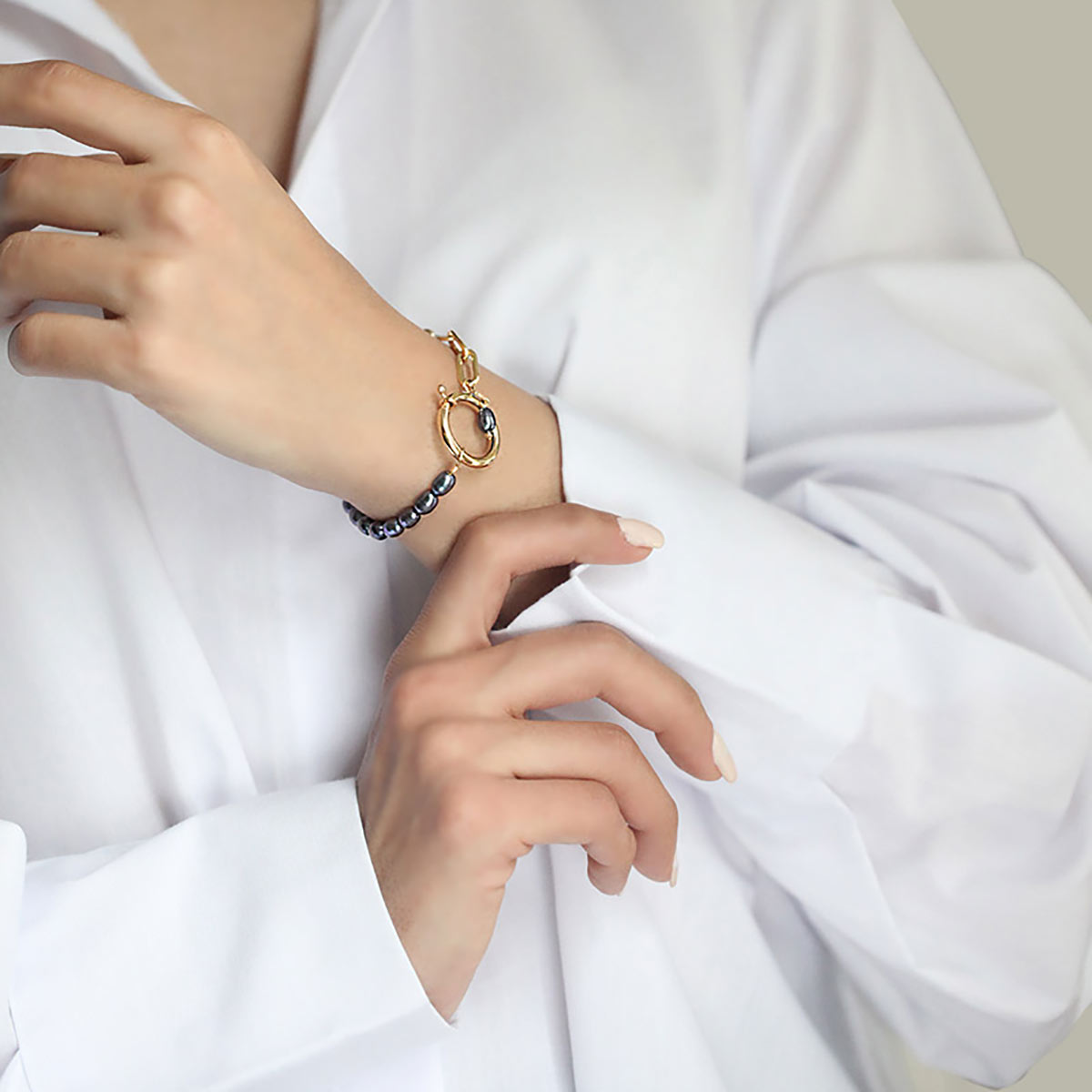 دستبند زنجير طلا  کد BT103