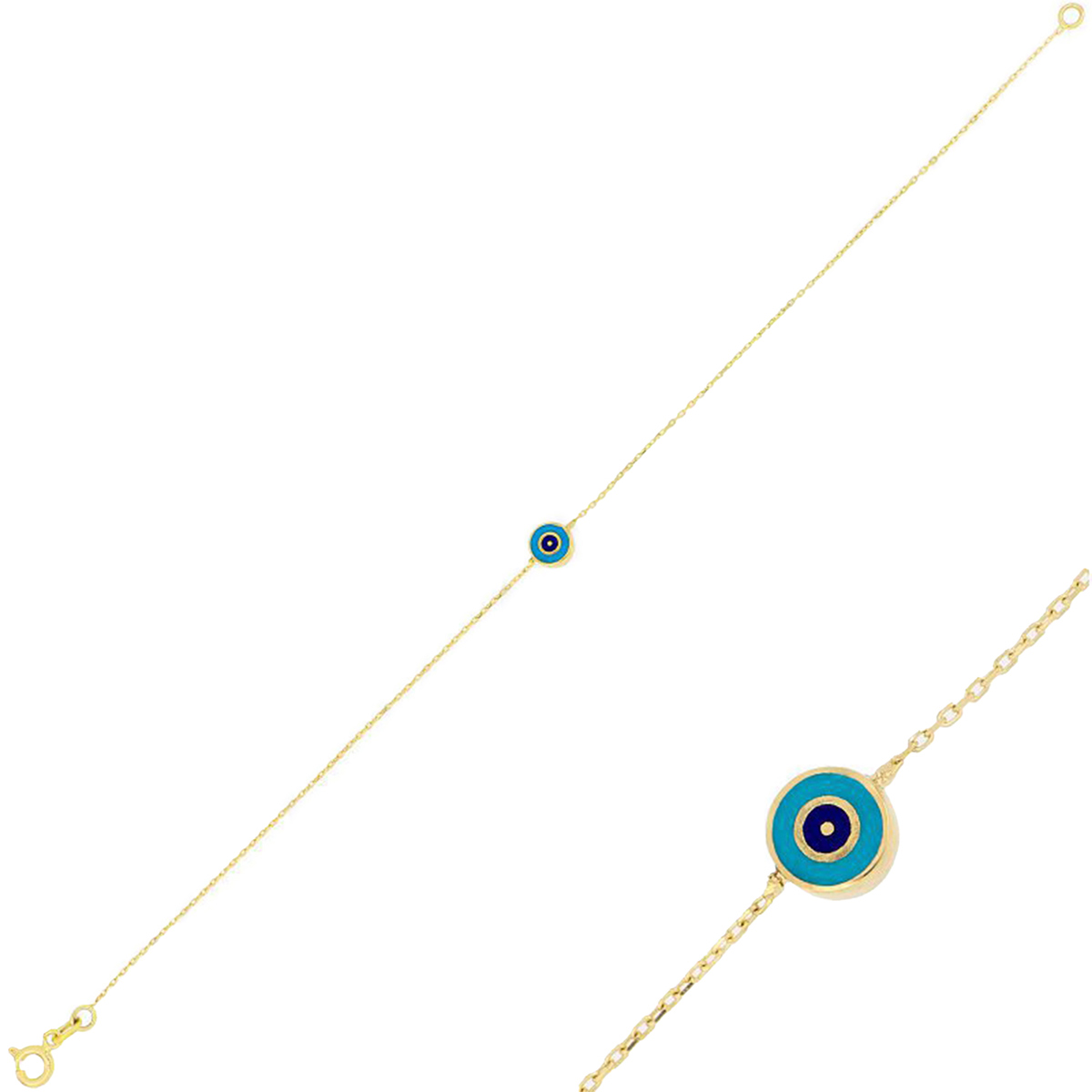 دستبند زنجير طلا  کد BMOH058