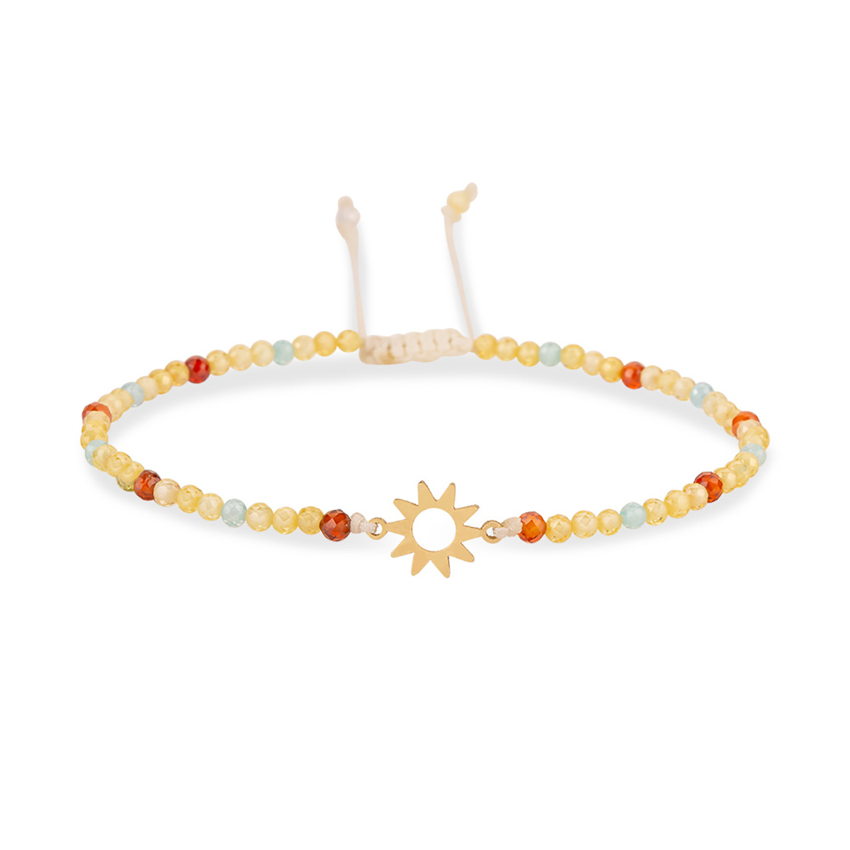 دستبند سنگی خورشید کد BSH423