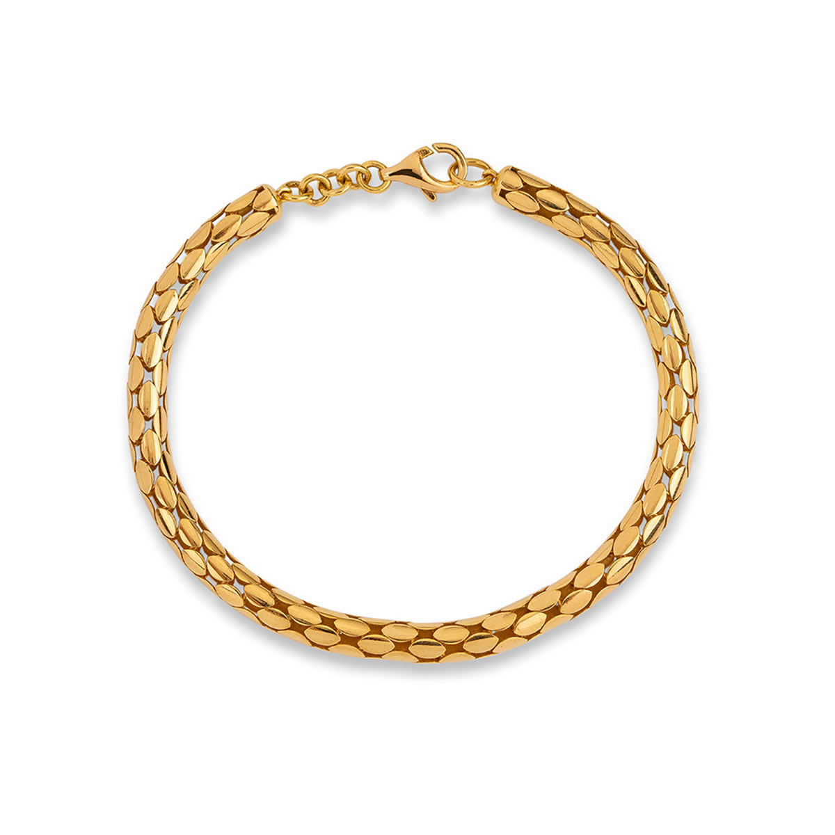 دستبند زنجير طلا  کد BM428