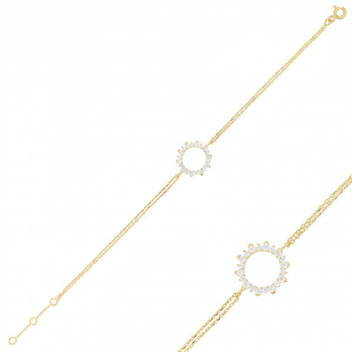 دستبند زنجير طلا  کد RSB-1381