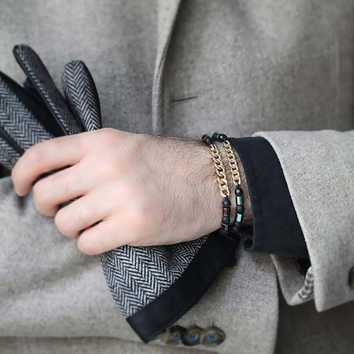 دستبند سنگی  کد BSH127