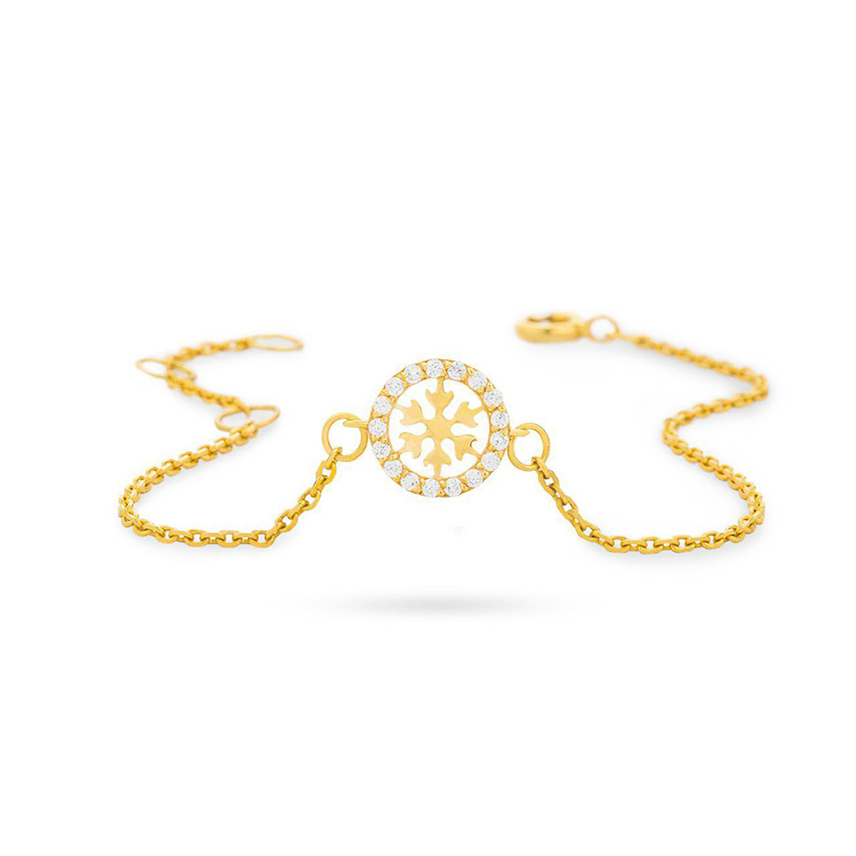 دستبند زنجير طلا  کد BM148