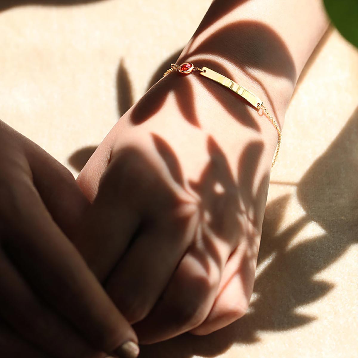 دستبند زنجير طلا  کد BM337