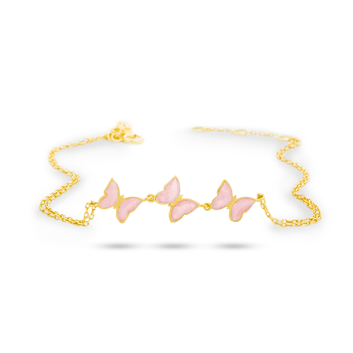 دستبند زنجير طلا  کد BM375