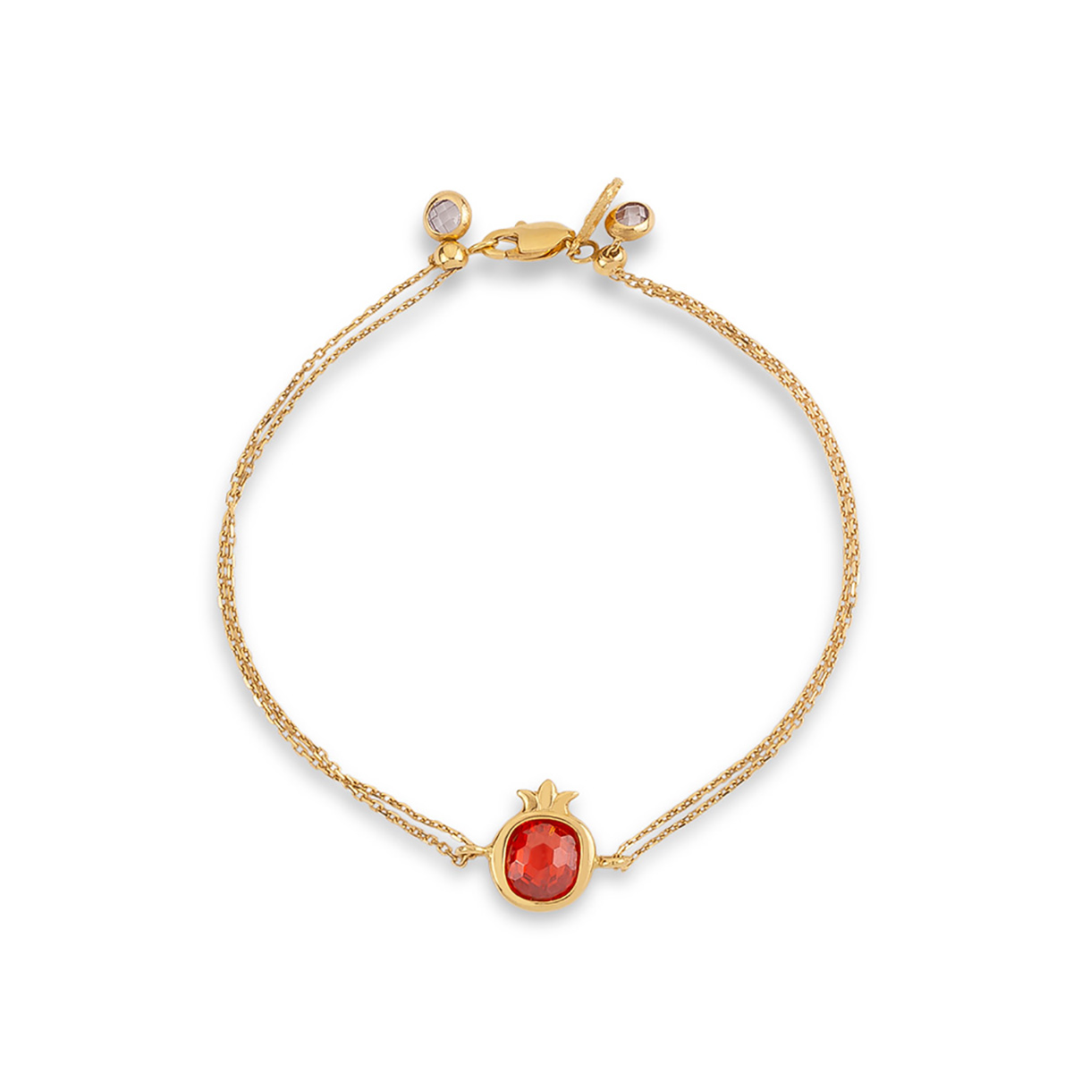 دستبند زنجير طلا  کد BTR062