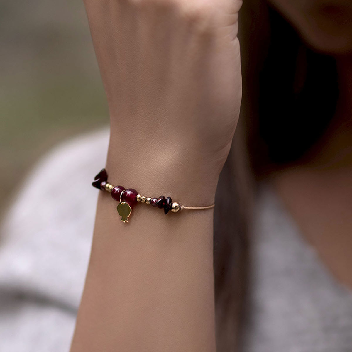 دستبند سنگی  کد BSH241