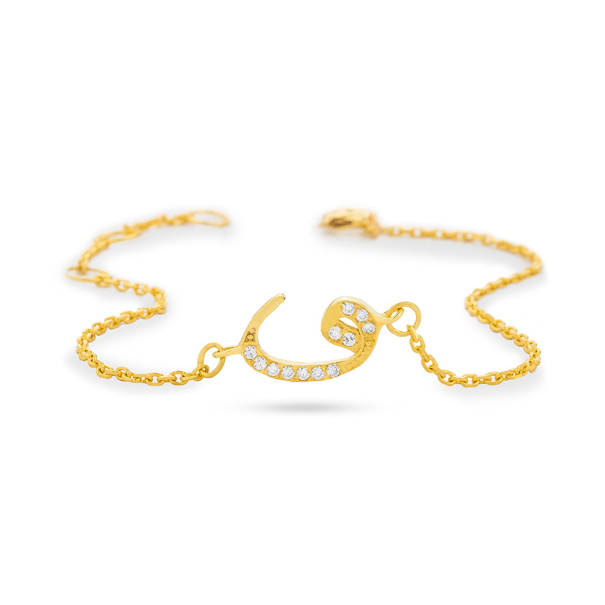 دستبند زنجير طلا  کد BM157