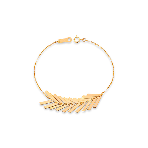 دستبند زنجير طلا  کد BMR218