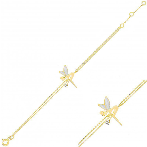 دستبند زنجير طلا  کد RSB-1037