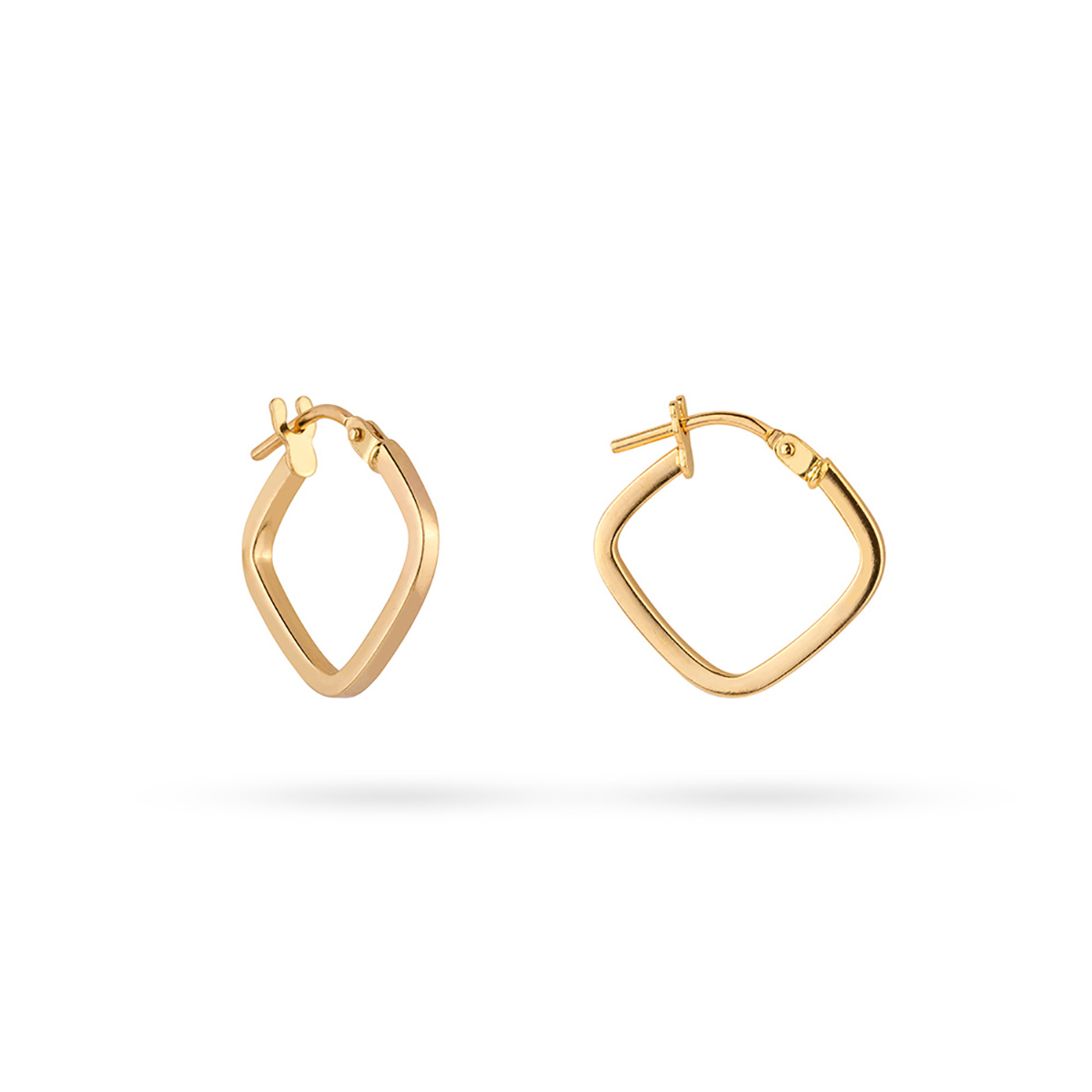 گوشواره لوزی ساده کد EMR178