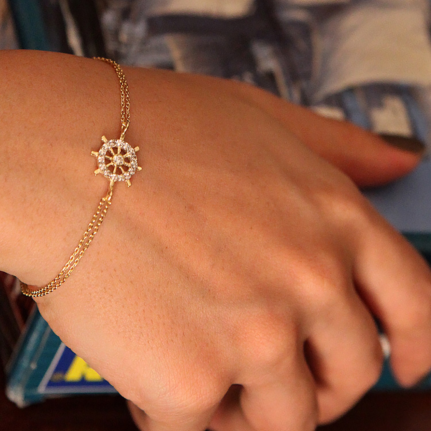 دستبند زنجير طلا  کد RSB-1