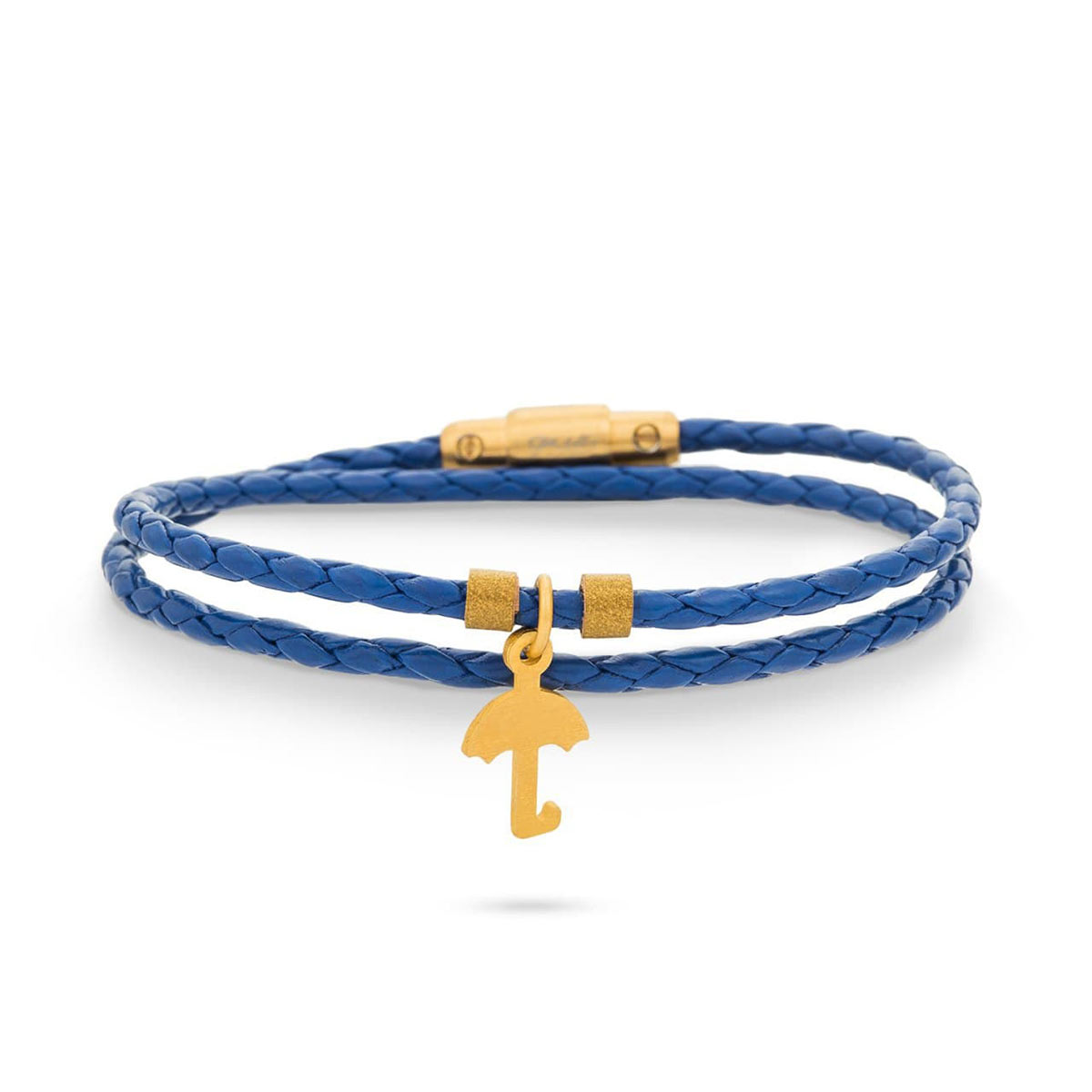 دستبند چرم و طلا  کد BR093