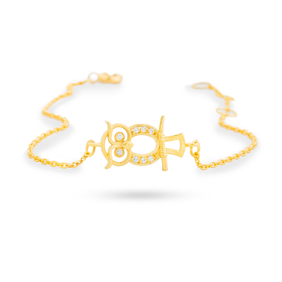 دستبند زنجير طلا  کد BM065