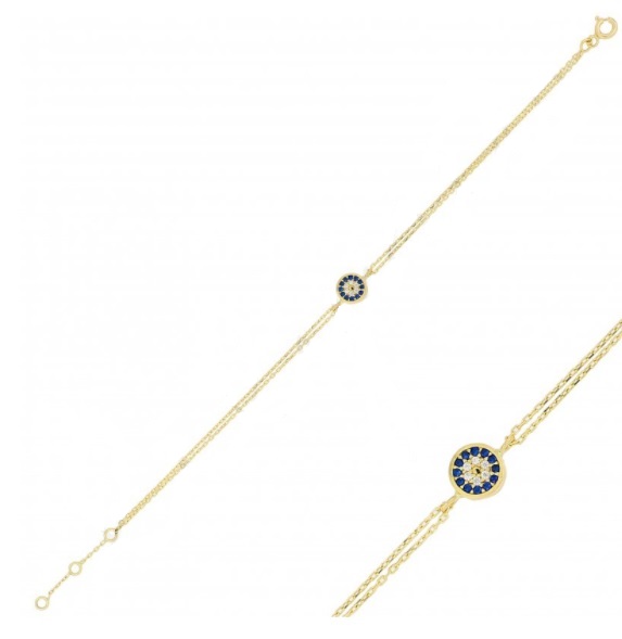 دستبند زنجير طلا  کد RSB-1006